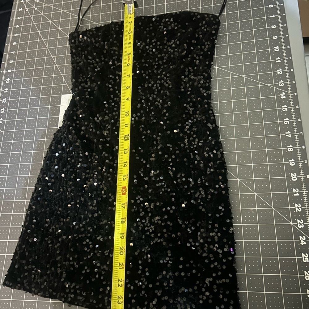 Fashion Nova Black Sequin Dress